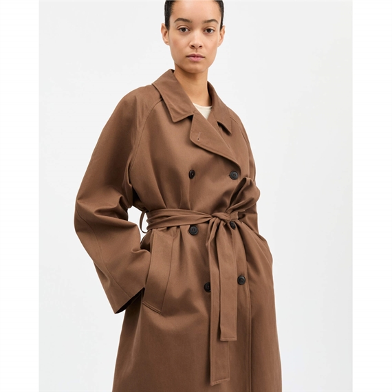 Skall Studio Spring Coat Trenchcoat, Brown